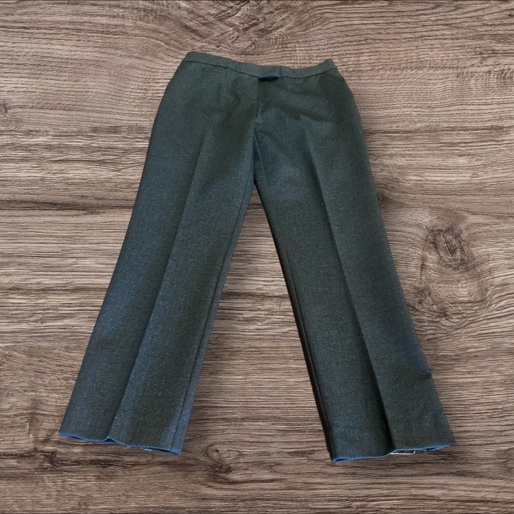 Investments Petites Grey Black Stretch Trousers Pants Size 6PR